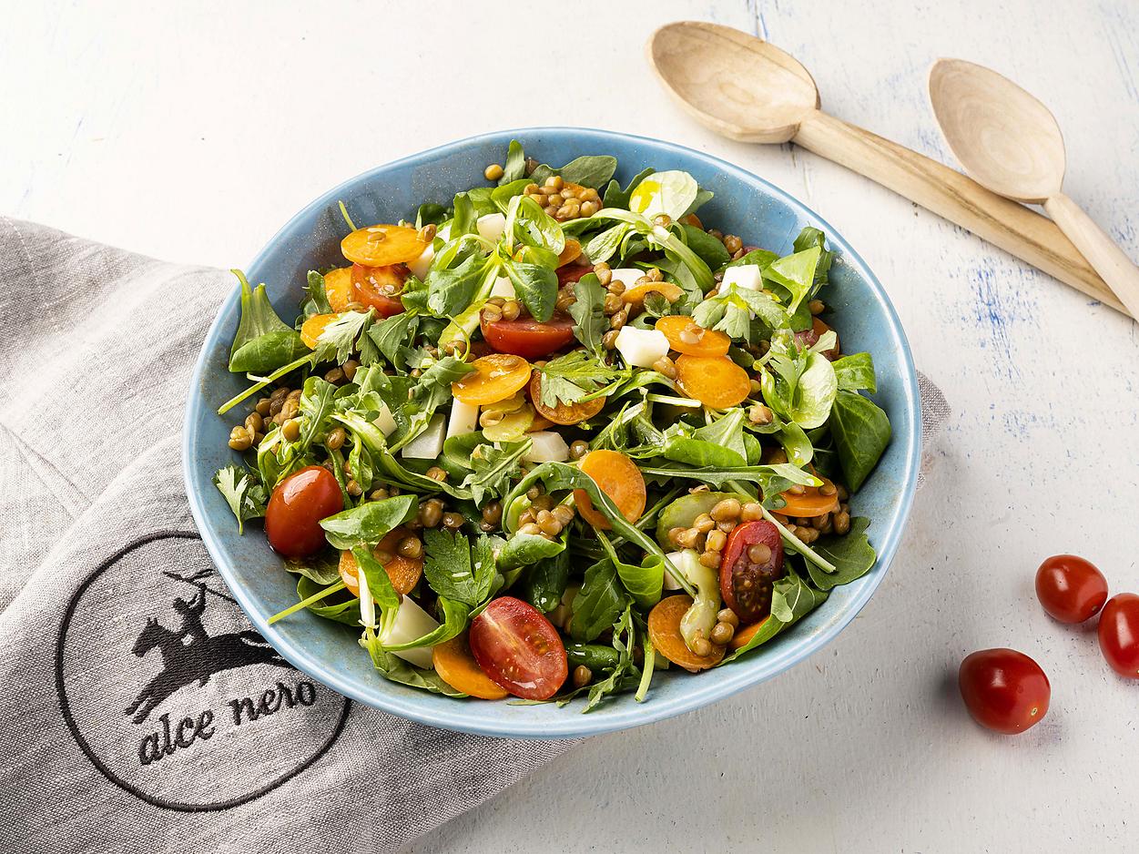 Insalata-veloce-con-lenticchie-e-formaggio-di-capra