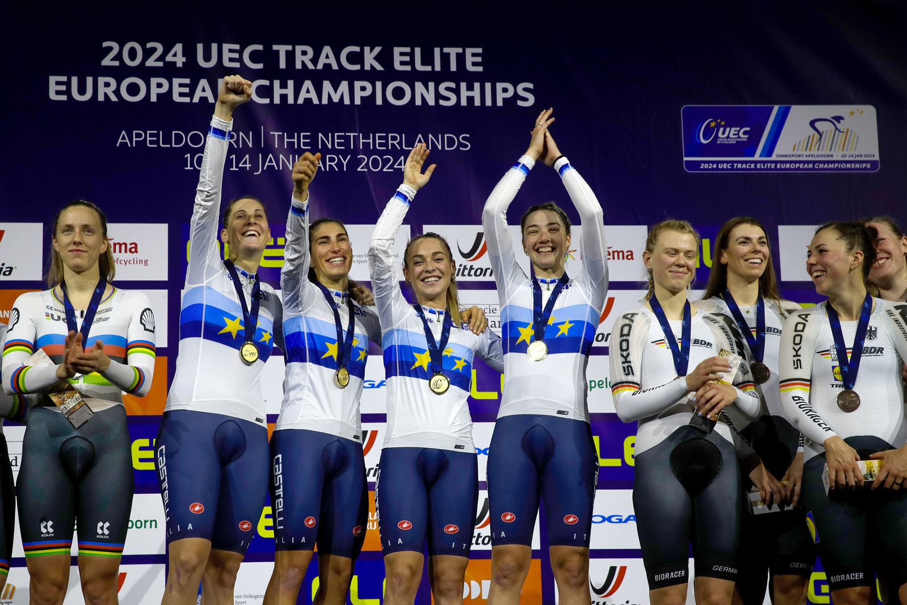 The Italian National Team triumphs at the 2024 European Track Championships