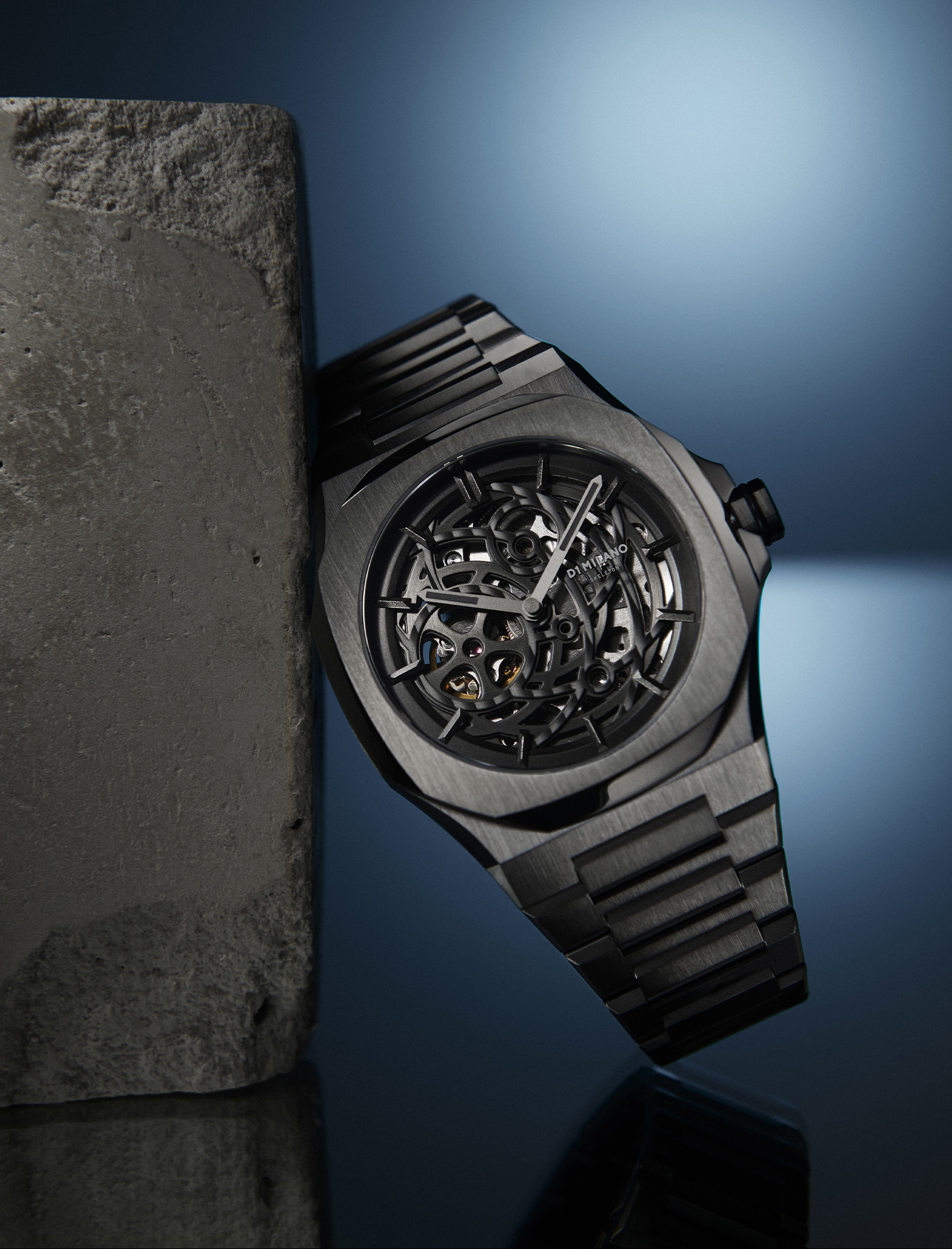 D1 milano skeleton watch hotsell