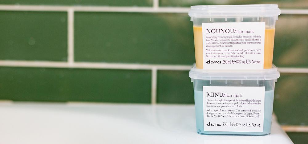 2 Davines hair masks Essential Haircare