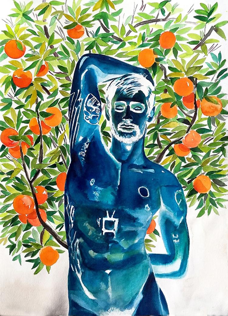 179_Rinaldo_Hopf__David of the Oranges_30x22 inches