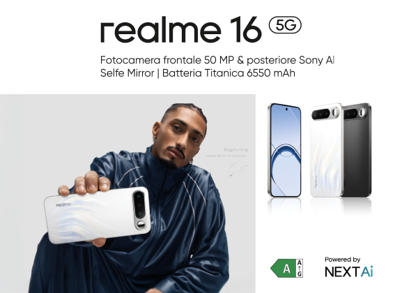 Realme 16 5G e realme C100 5G: due smartphone pensati per la vita di tutti i giorni