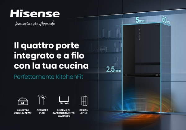 Hisense KitchenFit: spazio e tecnologia, anche in una cucina compatta