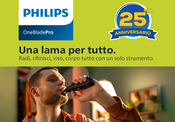 Philips OneBlade Pro 360: il rifinitore per viso e corpo in un unico strumento