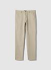 Pantaloni Chino Beige In Cotone Elasticizzato Slim Fit