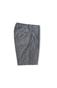 Regular-fit cotton chambray Bermuda shorts